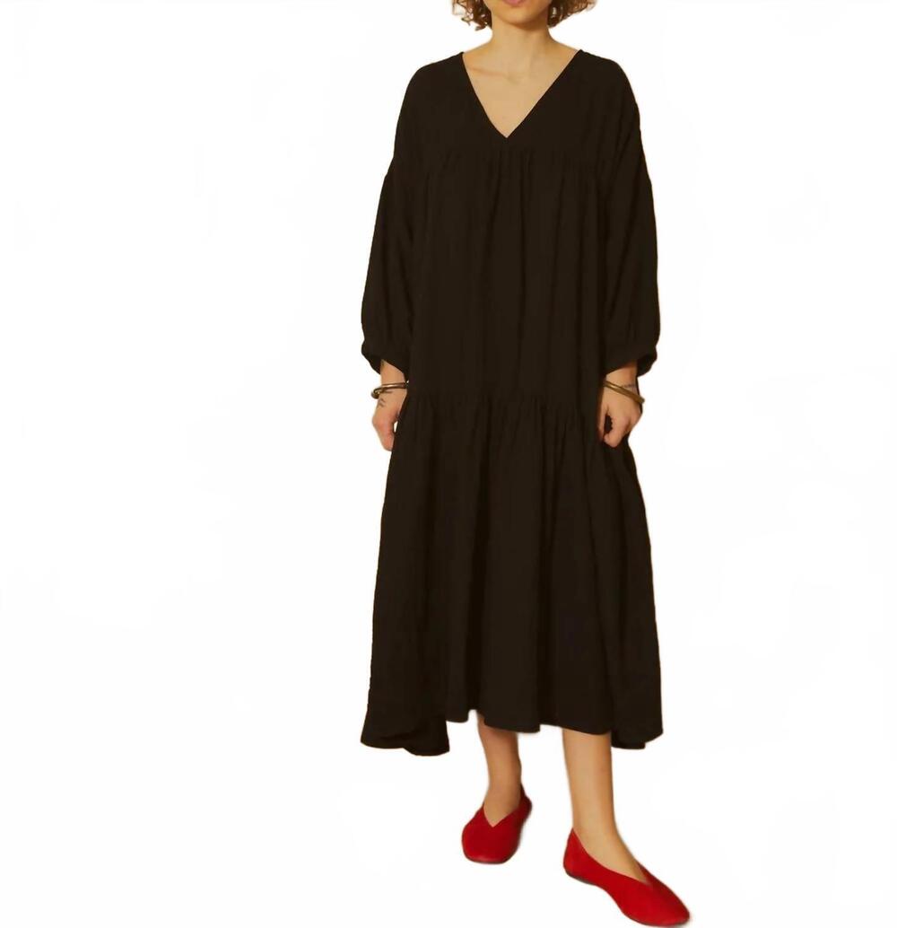 NEW L.F. MARKEY ballad midi dress in black